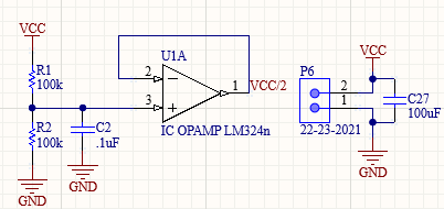 Half VCC DC Biasing Circuit